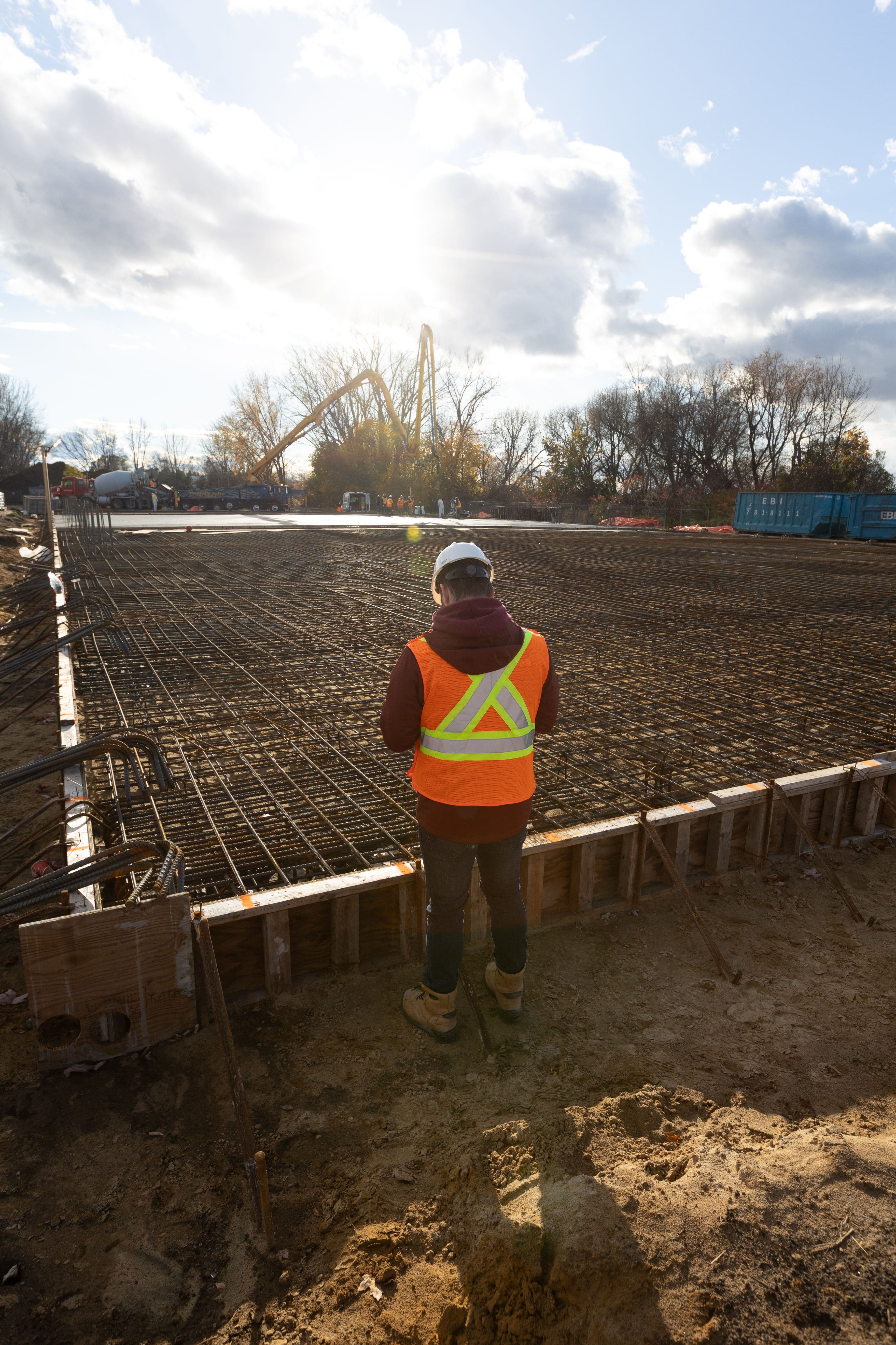 Équipe d'inspection sur un chantier réalisé par CSL Ltée